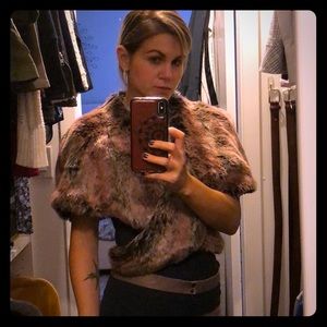 Faux fur stole (shoulder wrap)